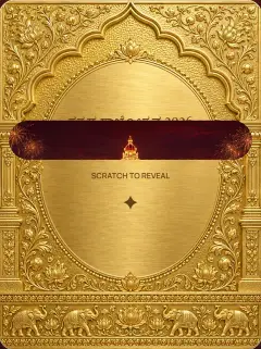 Product preview: a finger-sized scratch reveals the illustrated card beneath the gold foil